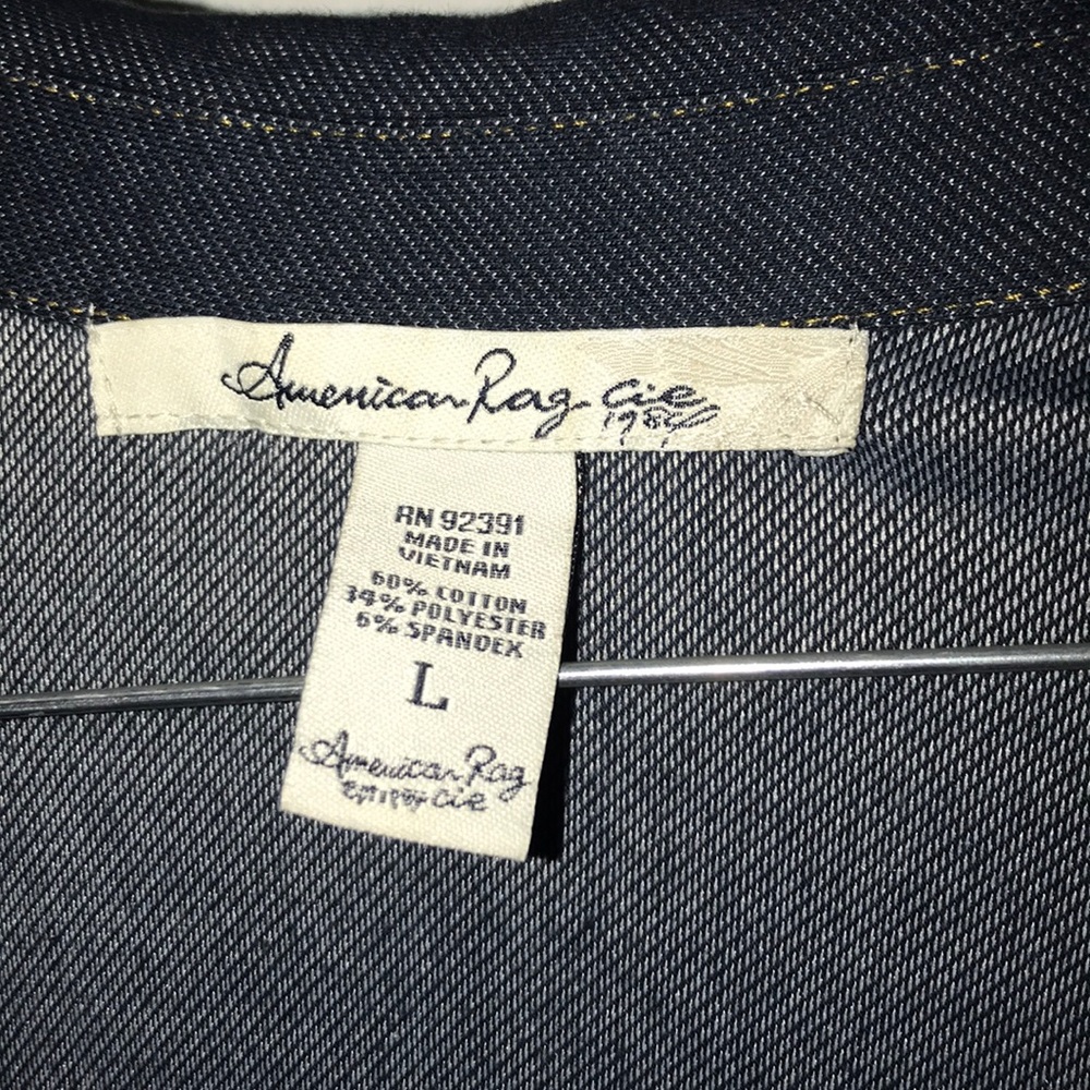 American Rag blue jean dress sz L - Picture 2 of 3